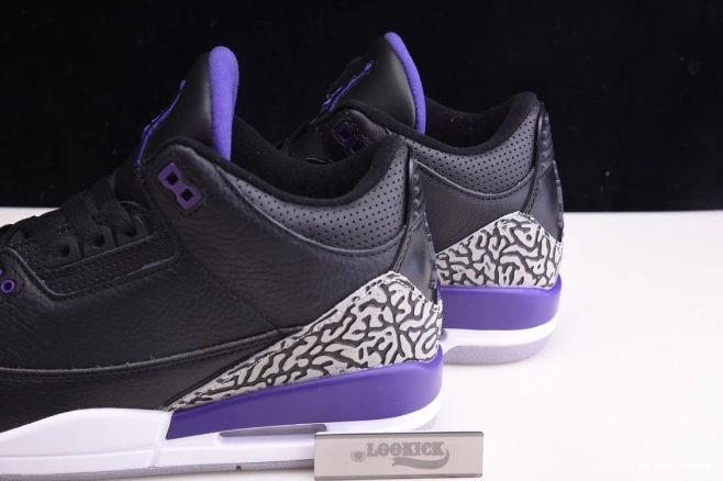 MaikeSneakers 3 Court CT8532-050 Jordan Retro Purple Air Black 0808